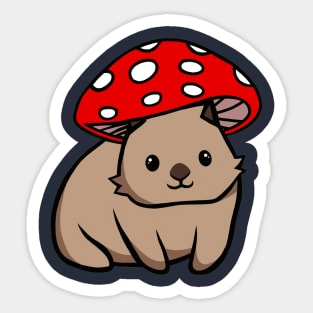 Wombat Mushie Sticker